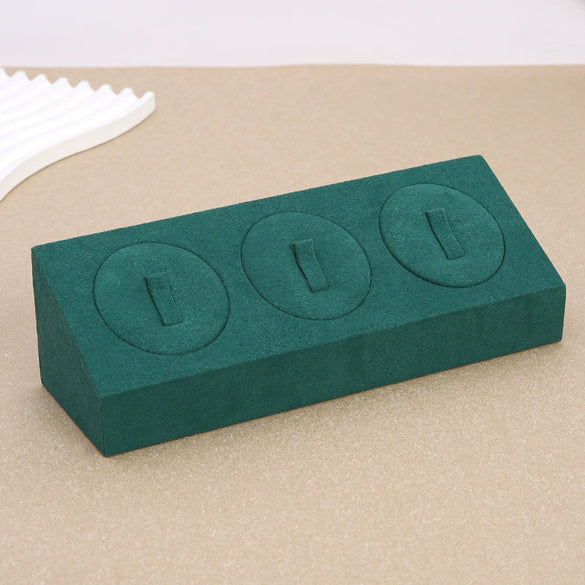 Jewelry Display Props Microfiber Alloy Rectangular Splicing Highend Ring Earring Pendant Frame