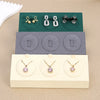 Jewelry Display Props Microfiber Alloy Rectangular Splicing Highend Ring Earring Pendant Frame