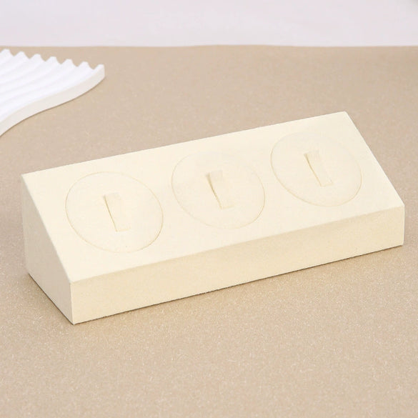 Jewelry Display Props Microfiber Alloy Rectangular Splicing Highend Ring Earring Pendant Frame