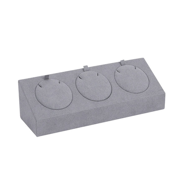 Jewelry Display Props Microfiber Alloy Rectangular Splicing Highend Ring Earring Pendant Frame