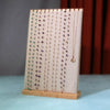 Jewelry Display Shelf Necklace Bracelet Storage Detachable Hanger Display Board Splicing Linen Solid Wood Rectangle Display Props