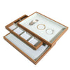 Jewelry Display Tray Rosewood Wood Flannel