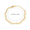 Jewelry Double Layer Anklet Stainless Steel Leaves Pattern Women's