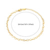 Jewelry Double Layer Anklet Stainless Steel Leaves Pattern Women's