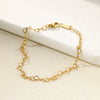 Jewelry Double Layer Anklet Stainless Steel Leaves Pattern Women's