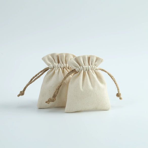 Jewelry Drawstring Storage Bag Cotton And Linen Cloth