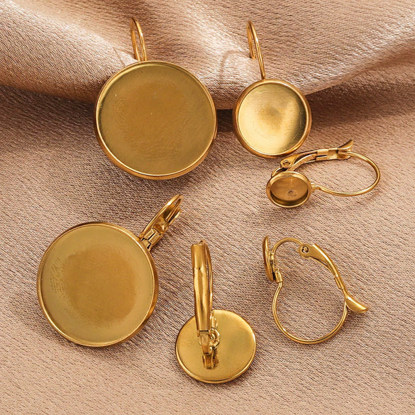 Jewelry Ear Tray Accessories Stainless Steel Titanium Steel Gold Plated Electroplated