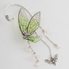 Jewelry Earring Alloy Resin Imitation Pearl Acrylic Forest Style Elf Ear Tassel Butterfly Outline