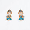 Jewelry Earrings Set Fairy Tale Cartoon Cute Crystal Shoes Style Zircon Copper