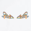 Jewelry Earrings Set Fairy Tale Cartoon Cute Crystal Shoes Style Zircon Copper