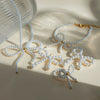 Jewelry Earrings Stainless Steel Bow Pearl Electroplated Light Luxury Women