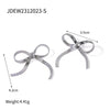 Jewelry Earrings Stainless Steel 18K Gold Geometric Bow Snake Chain Electroplating Style
