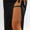 Jewelry Elastic Belt Thigh Chain Leg Ring With Alloy Inlaid Artificial Gemstones Semiprecious Stones And Geometric Pattern