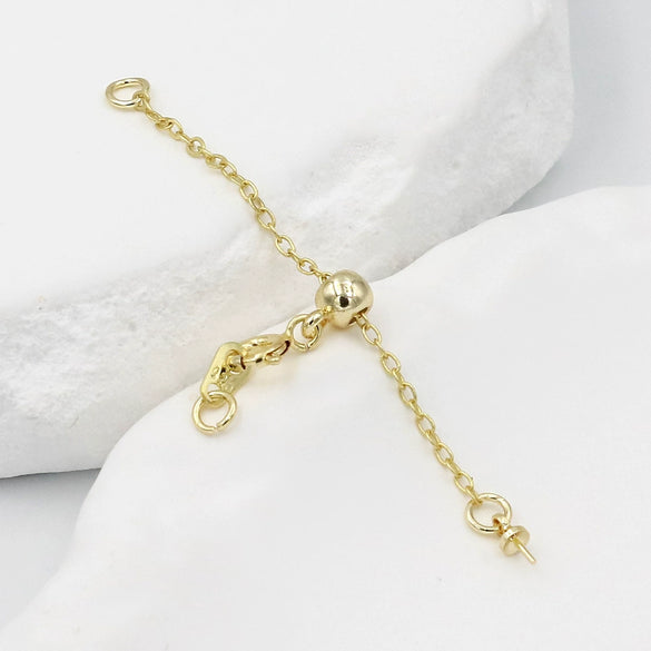 Jewelry Extension Chain Gold Plated Peach Heart Pendant Electroplating