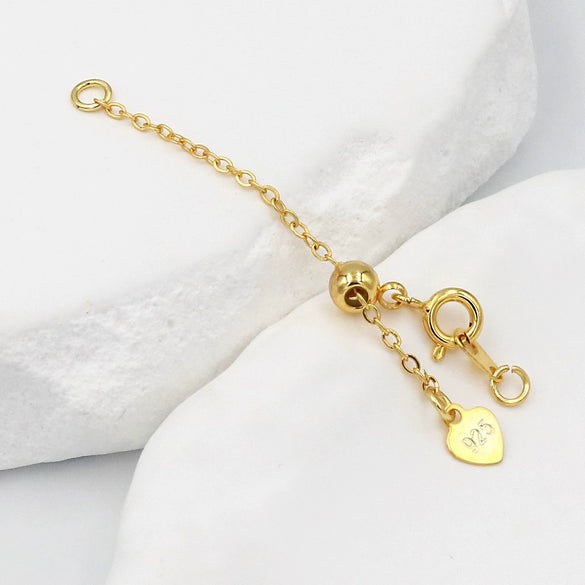 Jewelry Extension Chain Gold Plated Peach Heart Pendant Electroplating