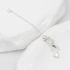 Jewelry Extension Chain Gold Plated Peach Heart Pendant Electroplating