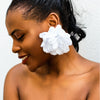 Jewelry Fabric Flower Exaggerated Handmade Earrings