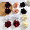 Jewelry Fabric Flower Exaggerated Handmade Earrings