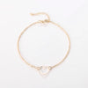 Jewelry Fashion Anklet Hollow Heart Peach Heart Anklet Ladies Spot Wholesale Jewelry