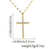 Jewelry Fashion Pendant Copper Zircon Goldplated Cross Lip Chain Electroplating Geometric Style