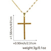 Jewelry Fashion Pendant Copper Zircon Goldplated Cross Lip Chain Electroplating Geometric Style