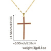 Jewelry Fashion Pendant Copper Zircon Goldplated Cross Lip Chain Electroplating Geometric Style