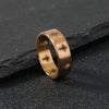 Jewelry Fashion Simple Stainless Steel Jewelry Laser Cutting Roman Numeral Titanium Steel Ring Threecolor Optional