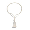Jewelry Fashionable Pearl Tassel Imitation Pearl And Imitation Crystal Geometric Simple Electroplating Clavicle Chain