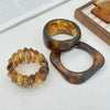 Jewelry Fashionable Retro Resin Asymmetrical Polygonal Elastic Handmade Bracelet