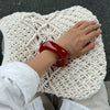 Jewelry Fashionable Retro Resin Asymmetrical Polygonal Elastic Handmade Bracelet