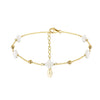 Jewelry Fourleaf Clover Anklet 925 Silver Geometric Women's Fashion Foot Accessories