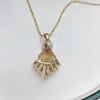 Jewelry Freshwater Pearl Pendant Necklace Copper K Gold Craft Flat Round And Steamed Bread Round Pearl