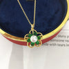 Jewelry Freshwater Pearl Pendant Necklace Natural Style Copper 18K Goldfilled Rotating Micropaved Zircon Flower Shape