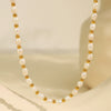 Jewelry Freshwater Pearl 316L Stainless Steel Electroplating Geometric Women's Necklace Bracelet