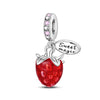 Jewelry Fruit Avocado Pear Raspberry Apple Charm Hanging Bead Silver Plated Dripping Oil