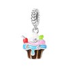 Jewelry Fruit Avocado Pear Raspberry Apple Charm Hanging Bead Silver Plated Dripping Oil