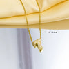 Jewelry Gemstone Letter Electroplated Copper Necklace