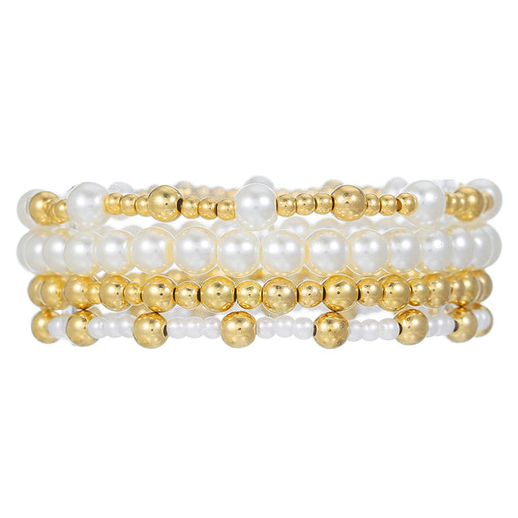 Jewelry Geometric Pearl Ccb Shell Handmade Bracelet