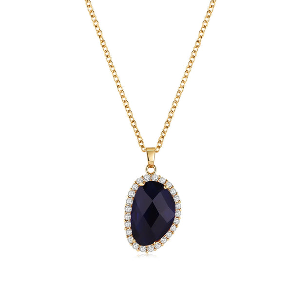 Jewelry Geometric Wings Microinlaid Cubic Zircon Women's Multicolor Necklace Ball Chain Mixed Gem Inlay Diamond Style