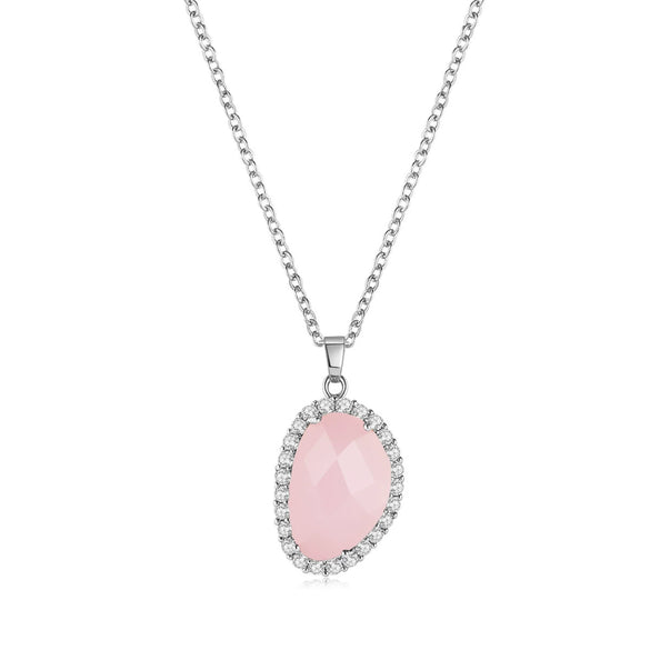 Jewelry Geometric Wings Microinlaid Cubic Zircon Women's Multicolor Necklace Ball Chain Mixed Gem Inlay Diamond Style