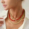 Jewelry Glass Beads And Rice Beads Geometric Handmade Women's Clavicle Chain
