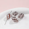 Jewelry Glass Glazed Irregular Water Drop Stripe Diy Handmade Beads Necklace Earrings