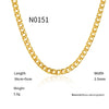 Jewelry Gold Plated Brass Twisted Chain Necklace Electroplating Geometric Style