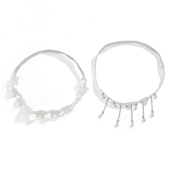 Jewelry Gothic Dark Style Cloth Thorns Rose Elastic Thigh Chain Leg Ring For Women