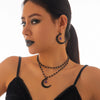 Jewelry Gothic Dark Style Geometric Lace Alloy Electroplated Necklace For Women