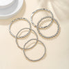 Jewelry Handmade Round And Square Bead Bracelet Geometric Style For Women