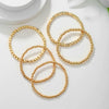 Jewelry Handmade Round And Square Bead Bracelet Geometric Style For Women