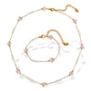 Jewelry Handmade 316L Stainless Steel Pearl Chain With Animals Pattern Electroplated For Women