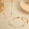 Jewelry Handmade 316L Stainless Steel Pearl Chain With Animals Pattern Electroplated For Women