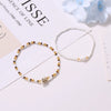 Jewelry Handwoven Rice Beads And Natural Shells Women's Bracelet Twopiece Set